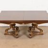 Karges French Regency Louis XVI Burled Walnut Double Pedestal Extension Dining Table, Newly Refinished - Image 7