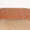Directional Mid-Century Modern Cherry and Burl Wood Extension Dining Table, Newly Refinished - Image 5