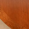 Directional Mid-Century Modern Cherry and Burl Wood Extension Dining Table, Newly Refinished - Image 9