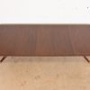 Baker Furniture Georgian Banded Mahogany Double Pedestal Extension Dining Table, Newly Refinished - Image 5