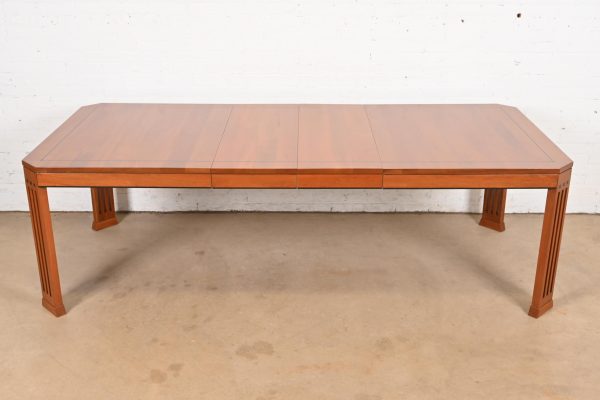 Stickley Mission Arts & Crafts Cherry Wood Extension Dining Table, Newly Refinished - Image 2