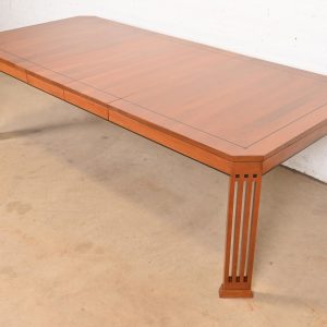 Stickley Mission Arts & Crafts Cherry Wood Extension Dining Table, Newly Refinished