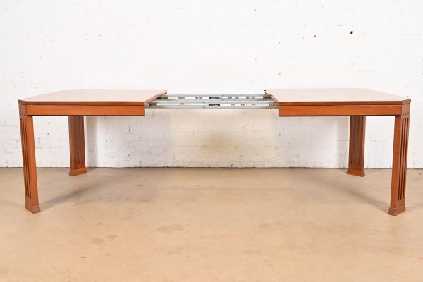 Stickley Mission Arts & Crafts Cherry Wood Extension Dining Table, Newly Refinished - Image 6