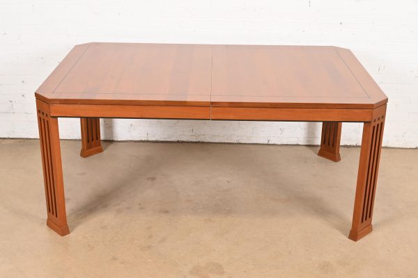 Stickley Mission Arts & Crafts Cherry Wood Extension Dining Table, Newly Refinished - Image 7