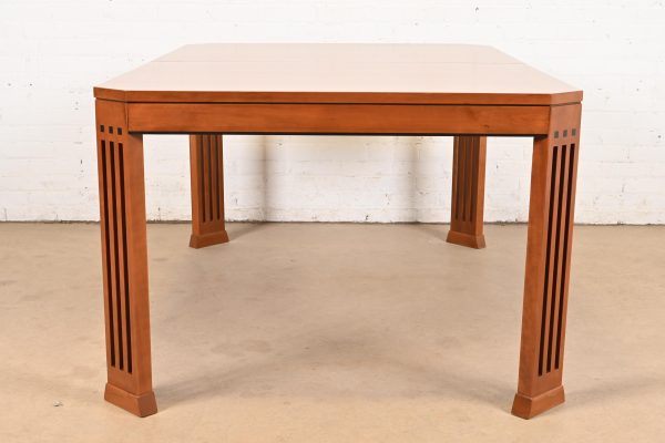 Stickley Mission Arts & Crafts Cherry Wood Extension Dining Table, Newly Refinished - Image 10