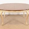 Karges French Provincial Louis XV Walnut and Parcel Painted Extension Dining Table, Circa 1960s - Image 7