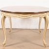 Karges French Provincial Louis XV Walnut and Parcel Painted Extension Dining Table, Circa 1960s - Image 10