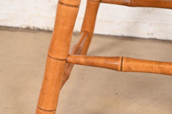 Ethan Allen American Carved Solid Maple Spindle Back Side Chair or Desk Chair - Image 8