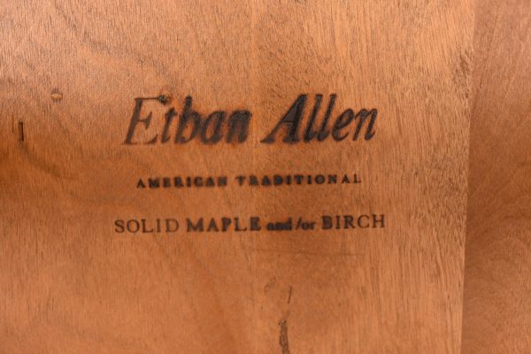 Ethan Allen American Carved Solid Maple Spindle Back Side Chair or Desk Chair - Image 11