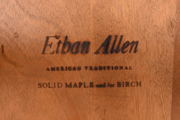 Ethan Allen American Carved Solid Maple Spindle Back Dining Chairs or Side Chairs, Pair - Image 11