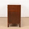 Michael Taylor for Baker Hollywood Regency Chinoiserie Burled Walnut Sideboard Credenza, Circa 1970s - Image 10