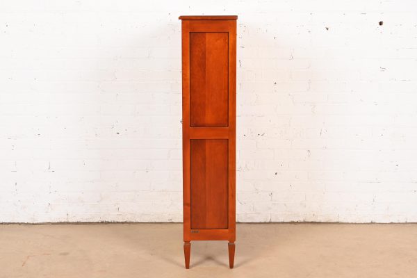 Grange French Regency Louis XVI Cherry Wood Bookcase or Display Cabinet - Image 9