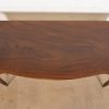 Arthur Brett & Sons English Regency Louis XVI Banded Mahogany Serpentine Sideboard Buffet or Console Table, Newly Refinished - Image 10