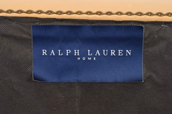 Ralph Lauren Contemporary Studded Leather Lounge Chair With Ottoman - Image 11