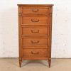 French Regency Louis XVI Cherry Wood Lingerie Chest by National Mt. Airy