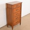 French Regency Louis XVI Cherry Wood Lingerie Chest by National Mt. Airy - Image 4