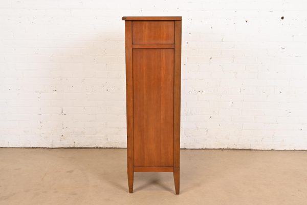 French Regency Louis XVI Cherry Wood Lingerie Chest by National Mt. Airy - Image 9