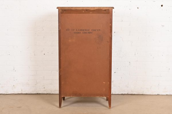 French Regency Louis XVI Cherry Wood Lingerie Chest by National Mt. Airy - Image 10