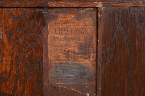 Gustav Stickley Antique Mission Oak Arts & Crafts Sideboard, Newly Refinished - Image 11