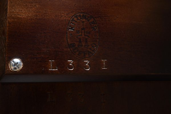 Kittinger Georgian Banded Mahogany Double Pedestal Extension Dining Table, Newly Refinished - Image 10