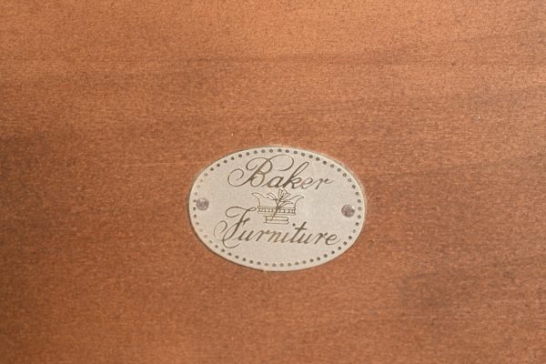 Baker Furniture Chinese Chippendale Carved Cherry Wood King Size Poster Headboard - Image 8