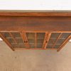 Limbert Style Mission Oak Arts and Crafts Triple Bookcase Cabinet - Image 7