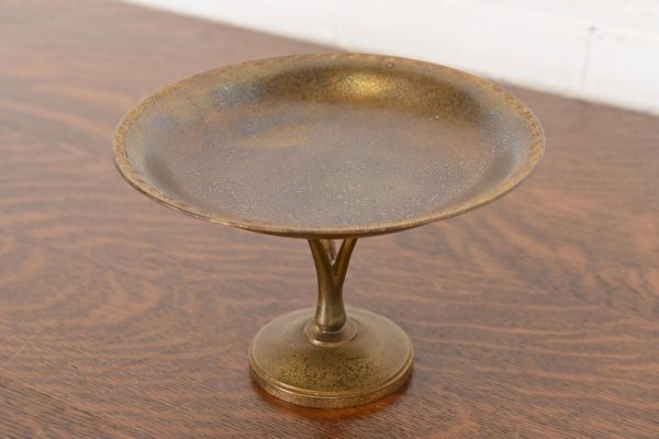 Tiffany Studios New York Bronze Pedestal Bowl or Compote Dish - Image 2