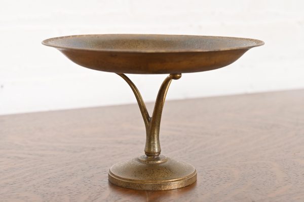 Tiffany Studios New York Bronze Pedestal Bowl or Compote Dish - Image 4