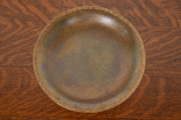 Tiffany Studios New York Bronze Pedestal Bowl or Compote Dish - Image 5
