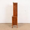 Romweber French Provincial Louis XV Burl Wood Breakfront Bookcase Cabinet, Circa 1920s - Image 8