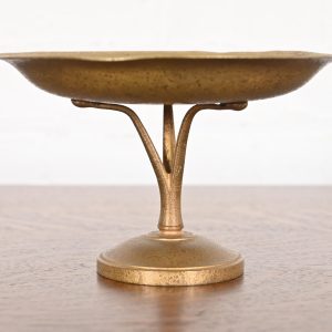 Tiffany Studios New York Bronze Doré Pedestal Bowl or Compote Dish
