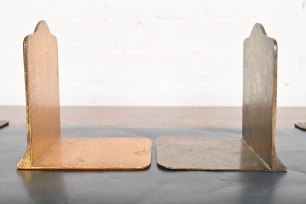 Tiffany Studios New York Bronze Doré Zodiac Bookends, Circa 1910 - Image 5