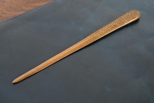 Tiffany Studios New York Zodiac Bronze Doré Letter Opener - Image 3