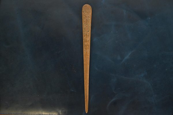 Tiffany Studios New York Zodiac Bronze Doré Letter Opener - Image 6