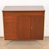 Paul McCobb Connoisseur Collection Mahogany and Brass Lift Top Bar Cabinet, Newly Refinished - Image 3