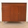 Paul McCobb Connoisseur Collection Mahogany and Brass Lift Top Bar Cabinet, Newly Refinished - Image 2