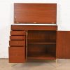 Paul McCobb Connoisseur Collection Mahogany and Brass Lift Top Bar Cabinet, Newly Refinished - Image 8
