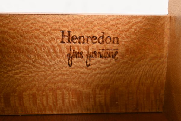 Henredon Mid-Century Modern Sculpted Walnut Nightstands, Newly Refinished - Image 7