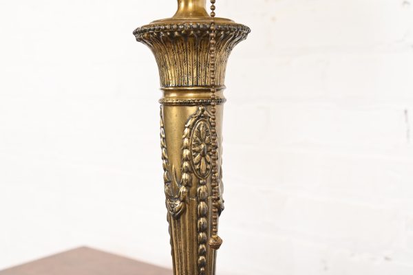 Antique Art Nouveau Slag Glass Table Lamp in the Manner of Handel, Circa 1920s - Image 8