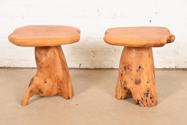 Organic Modern Burl Root Occasional Side Table - Image 10