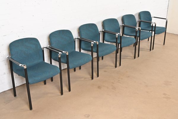 Herman Miller Modern Stacking Armchairs, Set of Six - Image 4