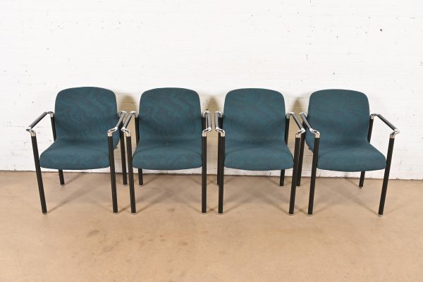 Herman Miller Modern Stacking Armchairs, Set of Four - Image 3
