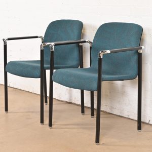 Herman Miller Modern Stacking Armchairs, Pair