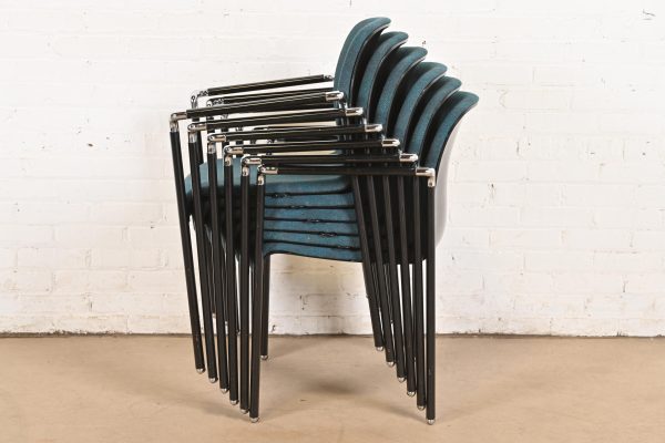 Herman Miller Modern Stacking Armchairs, Set of Four - Image 11