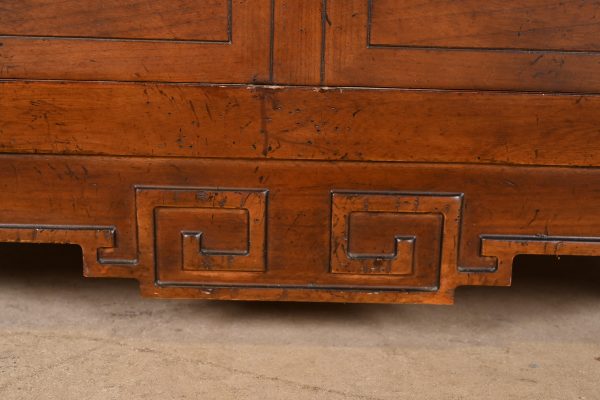Michael Taylor for Baker Furniture Hollywood Regency Chinoiserie Carved Walnut Dresser Chest, Circa 1970s - Image 8