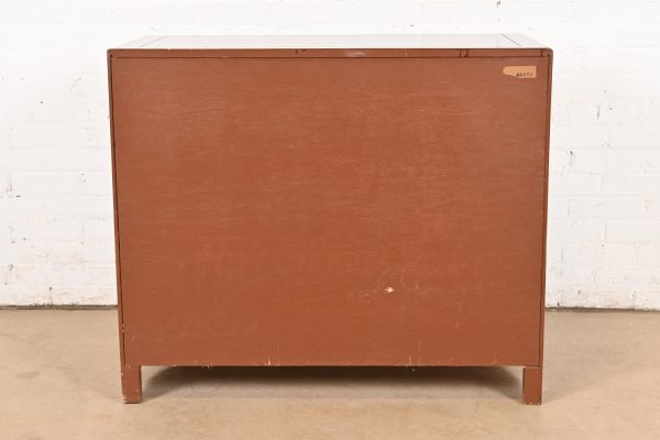 Michael Taylor for Baker Furniture Hollywood Regency Chinoiserie Carved Walnut Dresser Chest, Circa 1970s - Image 11