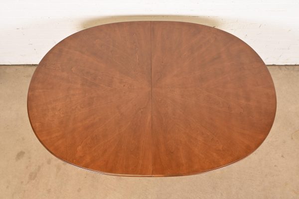 Henredon French Regency Louis XVI Cherry Wood Extension Dining Table, Newly Refinished - Image 8