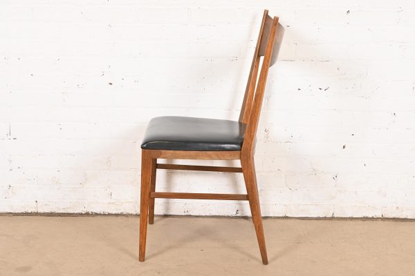 Paul McCobb for Calvin Furniture Mid-Century Modern Sculpted Walnut Dining Chair or Side Chair, 1950s - Image 9