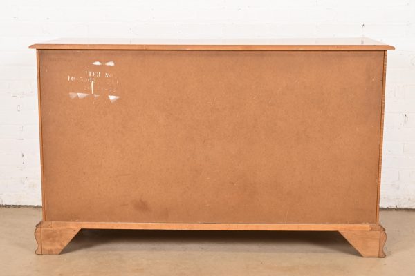 Ethan Allen American Colonial Solid Maple Seven-Drawer Dresser, 1970s - Image 11