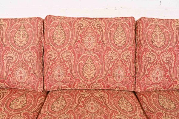 Ethan Allen Contemporary Paisley Upholstered Sofa - Image 6